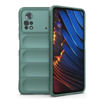 Newface Xiaomi Poco X4 Pro 5G Kılıf Optimum Silikon - Koyu Yeşil