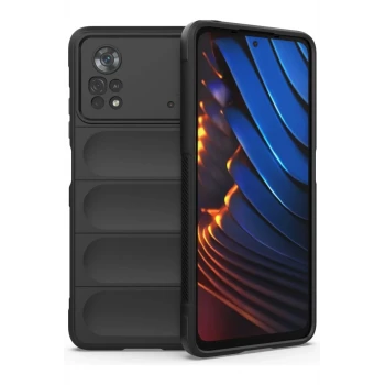 Newface Xiaomi Poco X4 Pro 5G Kılıf Optimum Silikon - Siyah