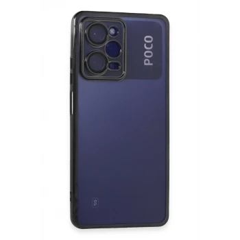 Newface Xiaomi Poco X5 Pro 5G Kılıf Razer Lensli Silikon - Siyah