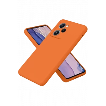 Newface Xiaomi Poco X5 Pro 5G Nano içi Kadife Silikon - Turuncu