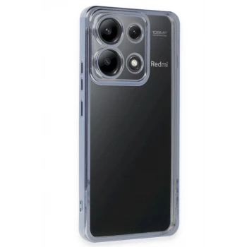 Newface Xiaomi Poco X6 Kılıf Razer Lensli Silikon - Açık Mavi