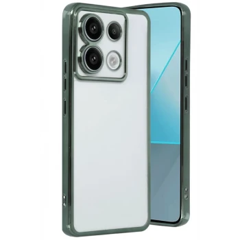 Newface Xiaomi Poco X6 Kılıf Razer Lensli Silikon - Yeşil