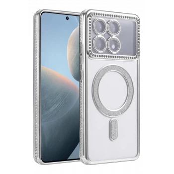 Newface Xiaomi Poco X6 Pro Joke Simli Magneticsafe Kılıf - Gümüş