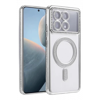Newface Xiaomi Poco X6 Pro Joke Simli Magneticsafe Kılıf - Gümüş