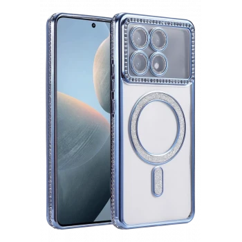 Newface Xiaomi Poco X6 Pro Joke Simli Magneticsafe Kılıf - Mavi
