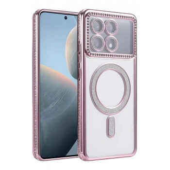Newface Xiaomi Poco X6 Pro Joke Simli Magneticsafe Kılıf - Pembe