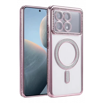 Newface Xiaomi Poco X6 Pro Joke Simli Magneticsafe Kılıf - Pembe