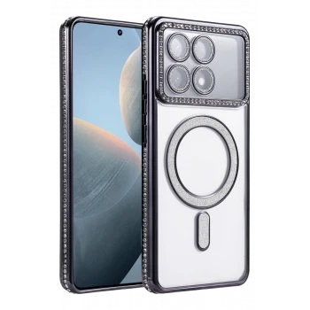 Newface Xiaomi Poco X6 Pro Joke Simli Magneticsafe Kılıf - Siyah