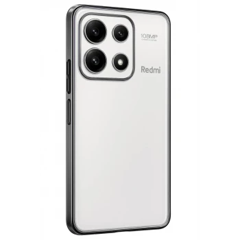 Newface Xiaomi Poco X6 Pro Kılıf Razer Lensli Silikon - Gümüş