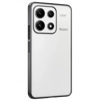 Newface Xiaomi Poco X6 Pro Kılıf Razer Lensli Silikon - Gümüş