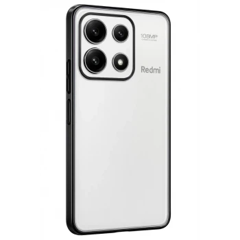 Newface Xiaomi Poco X6 Pro Kılıf Razer Lensli Silikon - Siyah