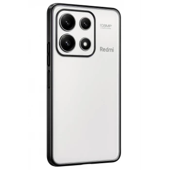 Newface Xiaomi Poco X6 Pro Kılıf Razer Lensli Silikon - Siyah