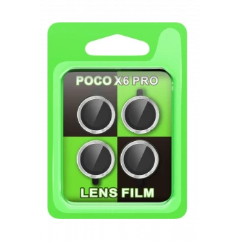 Newface Xiaomi Poco X6 Pro Raze Metal Kamera Lens - Gümüş