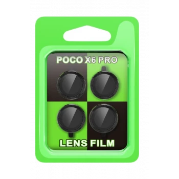 Newface Xiaomi Poco X6 Pro Raze Metal Kamera Lens - Siyah