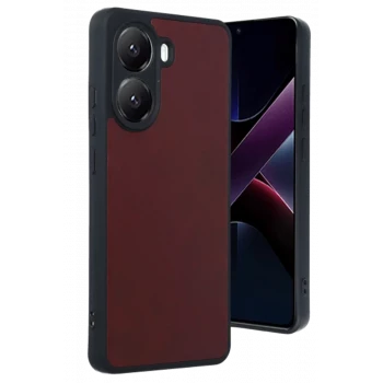 Newface Xiaomi Poco X7 Pro Kılıf Aras Deri Kapak - Bordo