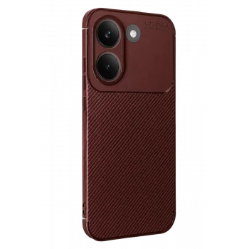 Newface Xiaomi Poco X8 Pro Auto Focus Karbon Kapak - Bordo
