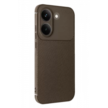 Newface Xiaomi Poco X8 Pro Auto Focus Karbon Kapak - Kahverengi