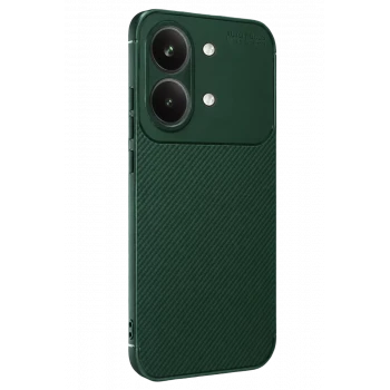 Newface Xiaomi Poco X8 Pro Max Auto Focus Karbon Kapak - Koyu Yeşil