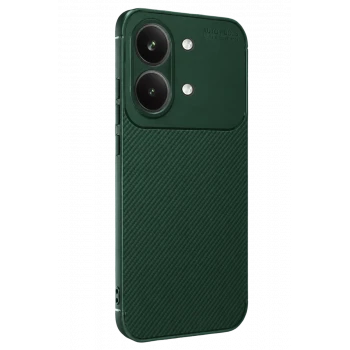 Newface Xiaomi Poco X8 Pro Max Auto Focus Karbon Kapak - Koyu Yeşil
