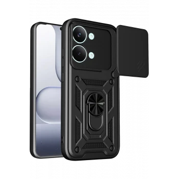 Newface Xiaomi Poco X8 Pro Max Pars Lens Yüzüklü Silikon - Siyah