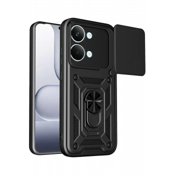 Newface Xiaomi Poco X8 Pro Max Pars Lens Yüzüklü Silikon - Siyah