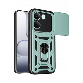 Newface Xiaomi Poco X8 Pro Pars Lens Yüzüklü Silikon - Yeşil