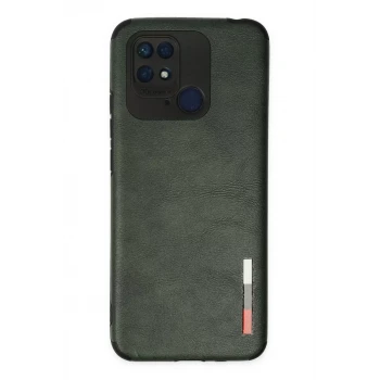 Newface Xiaomi Redmi 10C Kılıf Loop Deri Silikon - Yeşil