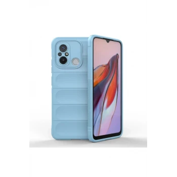 Newface Xiaomi Redmi 12C Kılıf Optimum Silikon - Sky Blue
