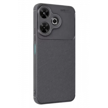 Newface Xiaomi Redmi 13 4G Kılıf Auto Focus Karbon Kapak - Gri