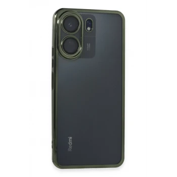 Newface Xiaomi Redmi 13C Kılıf Razer Lensli Silikon - Yeşil