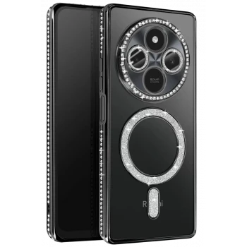 Newface Xiaomi Redmi 14C Joke Simli Magneticsafe Kılıf - Siyah