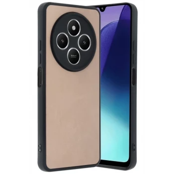 Newface Xiaomi Redmi 14C Kılıf Aras Deri Kapak - Pudra