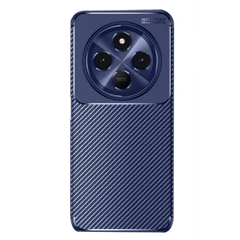 Newface Xiaomi Redmi 14C Kılıf Auto Focus Karbon Kapak - Lacivert
