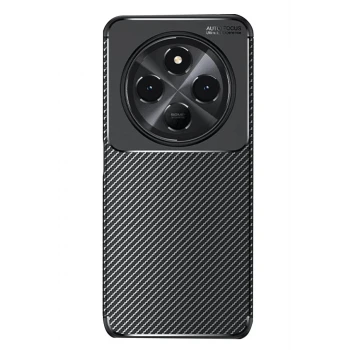 Newface Xiaomi Redmi 14C Kılıf Auto Focus Karbon Kapak - Siyah