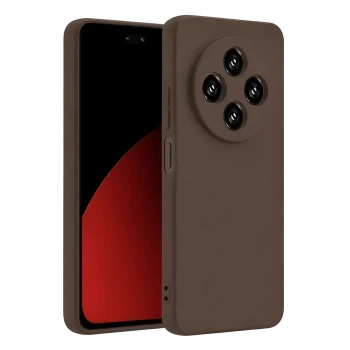 Newface Xiaomi Redmi 14C Kılıf First Silikon - Kahverengi