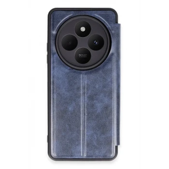 Newface Xiaomi Redmi 14C Kılıf Flip Cover - Lacivert
