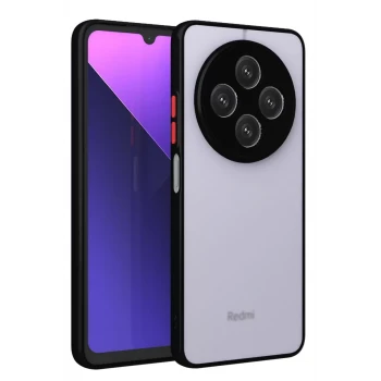 Newface Xiaomi Redmi 14C Kılıf Montreal Silikon Kapak - Siyah