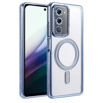 Newface Xiaomi Redmi 15 4G Joke Simli Magneticsafe Kılıf - Mavi
