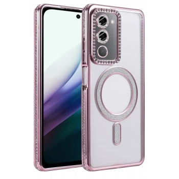 Newface Xiaomi Redmi 15 4G Joke Simli Magneticsafe Kılıf - Pembe