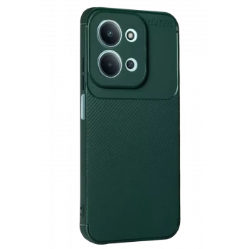 Newface Xiaomi Redmi 15C 5G Auto Focus Karbon Kapak - Koyu Yeşil