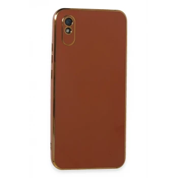 Newface Xiaomi Redmi 9A Kılıf Volet Silikon - Kırmızı