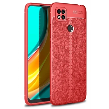 Newface Xiaomi Redmi 9C Kılıf Auto Focus Kapak - Kırmızı