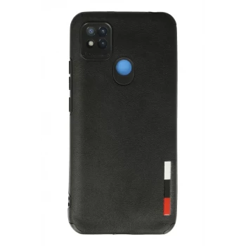 Newface Xiaomi Redmi 9C Kılıf Loop Deri Silikon - Siyah