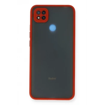 Newface Xiaomi Redmi 9C Kılıf Montreal Silikon Kapak - Kırmızı