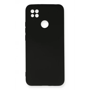 Newface Xiaomi Redmi 9C Kılıf Nano içi Kadife Silikon - Siyah