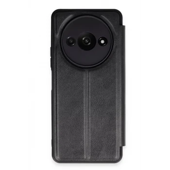 Newface Xiaomi Redmi A3 4G Kılıf Flip Cover - Siyah