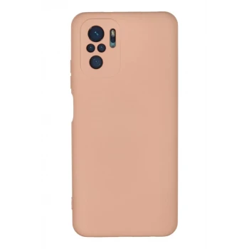 Newface Xiaomi Redmi Note 10 Kılıf Nano içi Kadife Silikon - Pudra