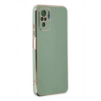 Newface Xiaomi Redmi Note 10 Kılıf Volet Silikon - Açık Yeşil