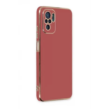Newface Xiaomi Redmi Note 10 Kılıf Volet Silikon - Kırmızı