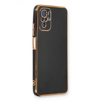 Newface Xiaomi Redmi Note 10 Kılıf Volet Silikon - Siyah
